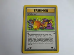 CHALLENGE # 74/82 FIRST EDITION TRAINER NONE HOLO POKEMON CARD - Image 1