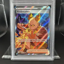 2025 Pokemon Phantasmal Flames Firebreather #119 Ultra Rare EN Graded PSA 10 - Image 3
