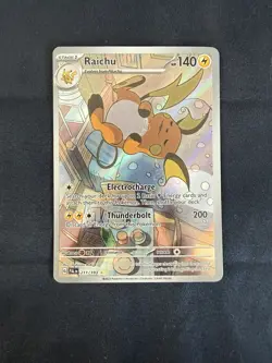 Pokemon Raichu 211/193 Sv02: Paldea Evolved Illustration Rare Full Art Holo DMG - Image 1