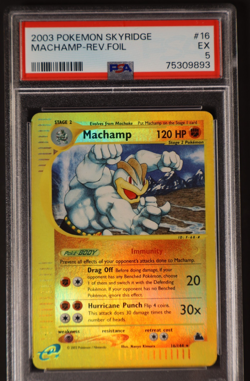 Pokemon TCG - Machamp - 16/144 - Rare - Reverse Holo - Skyridge -PSA 5 - Image 1