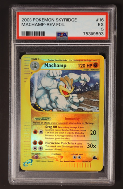 Pokemon TCG - Machamp - 16/144 - Rare - Reverse Holo - Skyridge -PSA 5 - Image 2
