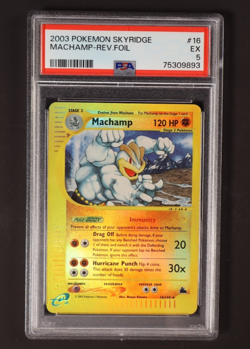 Pokemon TCG - Machamp - 16/144 - Rare - Reverse Holo - Skyridge -PSA 5 - Image 3