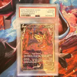 Pokemon TCG Zamazenta V Ultra Rare Holo Crown Zenith GG54/GG70 PSA 10 - Image 1