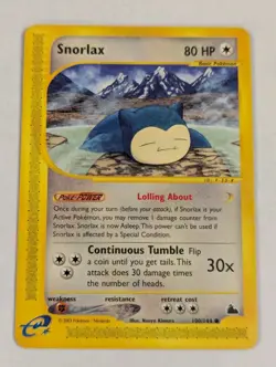 Pokemon TCG Snorlax 100/144 Skyridge MP - Image 1