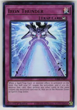Iron Thunder (Ultra Rare) Rarity Collection 5 RA05-EN079 NM Yu-Gi-Oh - Image 1