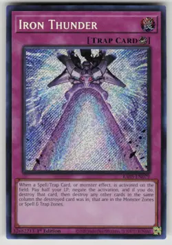 Iron Thunder (Secret Rare) Rarity Collection 5 RA05-EN079 NM Yu-Gi-Oh - Image 1