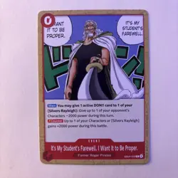 Its My Student's Farewell. I Want It to Be Proper. EB04-009 One Piece NM - Image 2