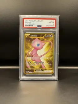 2023 Pokemon 151 English Mew Ex Hyper Rare 3205 NM-Mint PSA 8 - Image 1