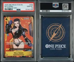 PSA 10 2026 ONE PIECE STARTER DECK ST29-ALTERNATE ART #009 NICO ROBIN - Image 3
