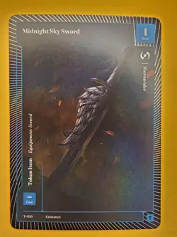 Wonders of the First Midnight Sky Sword T-016 Foil Token Existence - Image 1