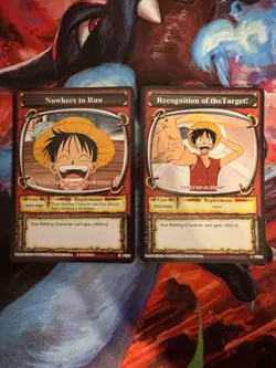 One Piece CCG - The Quest Begins - Lot Of 2 Cards - Luffy - LP - Image 1