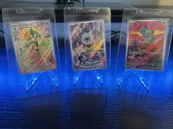 Pokemon TCG Black Bolt White Flare 3 Card Lot Simisage, Woobat, Elgyem Full Art - Image 1