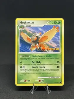 Mothim Stamped Pre-Release 42/100 Majestic Dawn Reverse Pokemon TCG Rare Card - Image 1