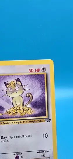 EX - Meowth - 56/64 - 1st Edition - Jungle - Pokemon Card - Image 3