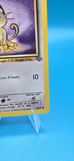 EX - Meowth - 56/64 - 1st Edition - Jungle - Pokemon Card - Image 4