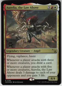 MTG Aurelia the Law Above Foil NM Prerelease Cards Magic 188 - Image 1