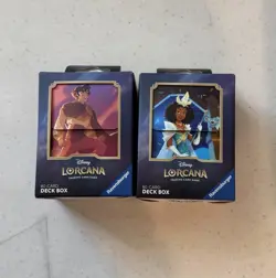 Disney Lorcana Trading Card Game TCG Deck Box Shimmering Skies Aladdin & Tiana - Image 1