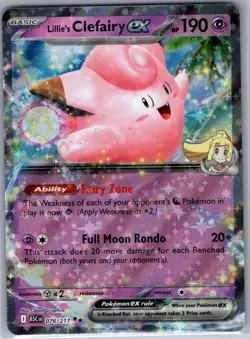 Lillie's Clefairy ex - 076/217 ME: Ascended Heroes - Pokemon Card - NM - Image 1