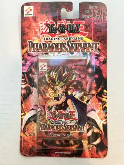 2003 Yugioh PSV 1st Edition Pharaohs Servant Blister Pack Sealed TCG - Image 1