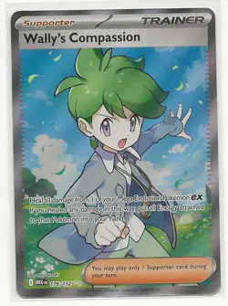 Pokemon Mega Evolution Wally’s Compassion Foil Full Art Card Rare 176/132 - Image 1