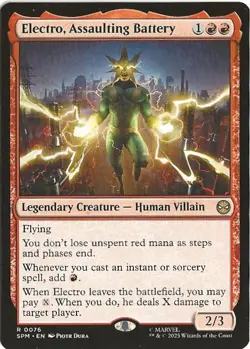 Electro Assaulting Battery R0076 Marvel's Magic The Gathering Spider-Man MTG - Image 1