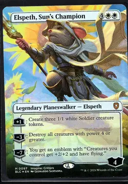 Elspeth, Sun's Champion (Borderless) M Commander: Bloomburrow 97 NM Foil - Image 1