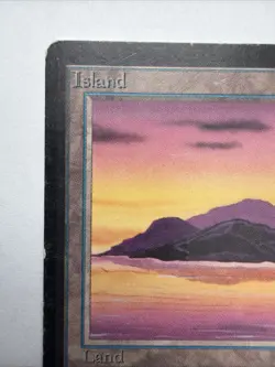 Island #291 Beta Edition Signed by Mark Poole MP MTG Magic The Gathering 1993 - Image 3