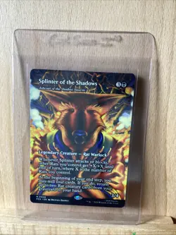 SPLINTER OF THE SHADOWS Mythic Borderless Foil TMNT Near Mint MTG - Image 1