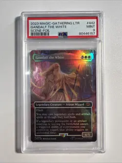 2023 MAGIC THE GATHERING LTR | SCENE-FOIL #442 GANDALF THE WHITE PSA 9 - Image 1