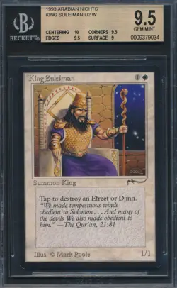 Arabian Nights King Suleiman BGS 9.5 Graded Magic MTG (9034) - Image 1