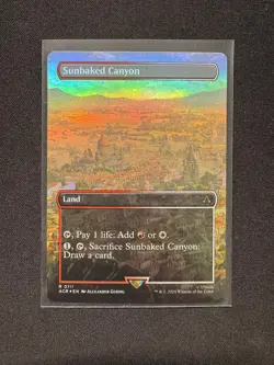 SUNBAKED CANYON (BORDERLESS) FOIL - Magic: The Gathering - NM/M - Image 1