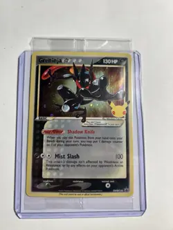 Pokemon TCG Greninja Gold Star SWSH144 - Celebrations Black Star Promo - Sealed - Image 1