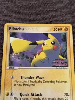 Pikachu 78/110 EX Holon Phantoms Reverse Holo Stamped Pokemon TCG Vintage - Image 2