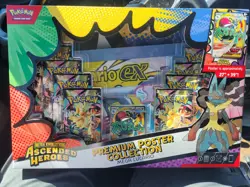 Pokemon TCG Ascended Heroes Premium Poster Collection Mega Lucario 🚚 Fast Ship - Image 1