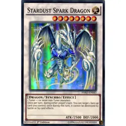 HSRD-EN043 Stardust Spark Dragon Super Rare 1st Edition Near Mint YuGiOh TCG - Image 1