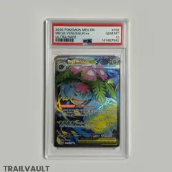 Pokemon Mega Venasaur ex Meg EN Ultra Rare #155 | PSA 10 - Image 1