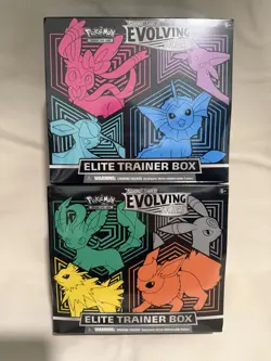 Pokemon TCG Evolving Skies Elite Trainer Boxes (Pair) - Sealed - Image 1