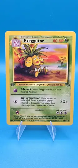 Pokemon Unlimited Jungle Exeggutor 35/64 1st Edition, NM-MT - Image 1