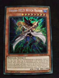 Yugioh! Visions-HELD Witch Raider BLLR-DE026 Secret Rare 1 Auflage Near Mint - Image 1
