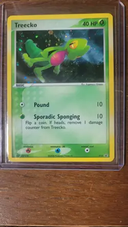 Pokemon TREECKO 016 Holo (2004 Black Star Promo) NM - Image 1