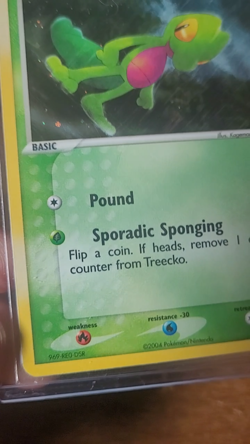 Pokemon TREECKO 016 Holo (2004 Black Star Promo) NM - Image 2