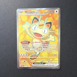 Meowth EX 107/088 XY Full Art Ultra Rare Holo 170 HP English Pokemon TCG - Image 1