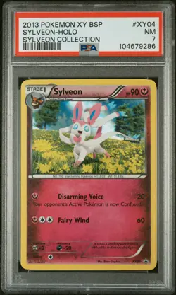 2013 POKEMON XY BLACK STAR PROMO SYLVEON #XY04 HOLO FOIL PSA 7 NM #104679286 - Image 1