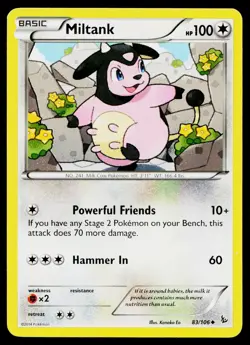 Miltank 83/106 Uncommon Flashfire Pokemon Lightly Played - Image 1