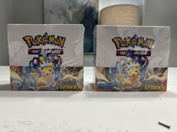 POKEMON TCG: Scarlet & Violet Surging Sparks Booster Box X2 72 Packs NEW SEALED - Image 1