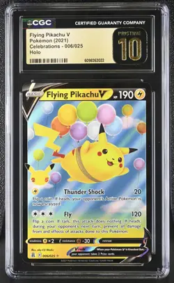 Flying Pikachu V 006/025 Holo - 2021 Pokemon Celebrations - CGC Pristine 10 - Image 1