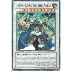 SP14-EN048 Thor, Lord of the Aesir Starfoil Rare 1st Edition NM YuGiOh TCG - Image 1