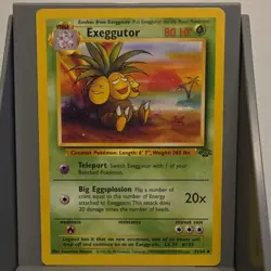 Pokemon Exeggutor Jungle base set Uncommon Regular 35/64 Stage 1 80 HP - Image 1