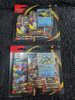 Pokemon TCG Mega Evolution 3 Pack Blister x2 - Image 1