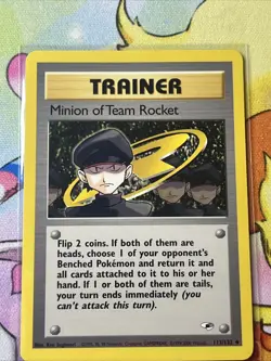 2000 Pokemon Gym - Heroes Minion of Team Rocket Light Play 113/132 - Image 1
